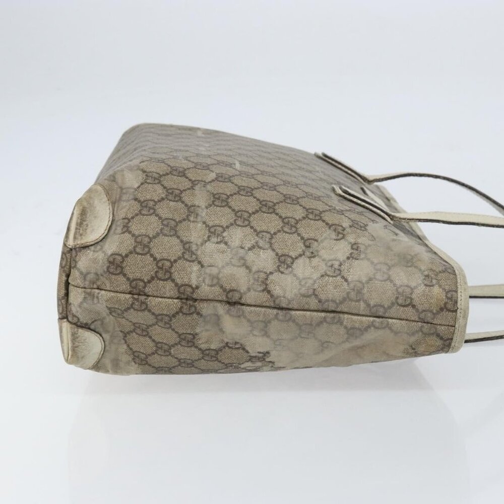 GUCCI GG Supreme Tote Bag PVC Beige 211137 Auth 156914 - Picture 5 of 16